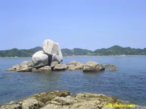 白石の鼻巨石群の全体構成図