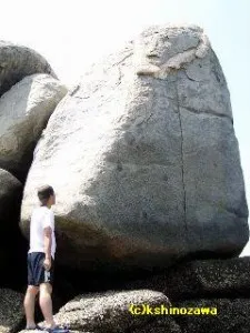 白石の鼻巨石群の全体構成図